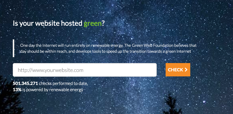 The screenshot of hosting the web