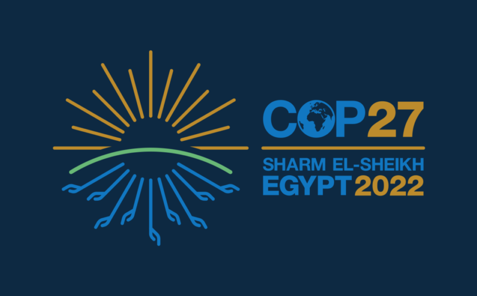 the COP 27 logo for Sharm El-Sheikh