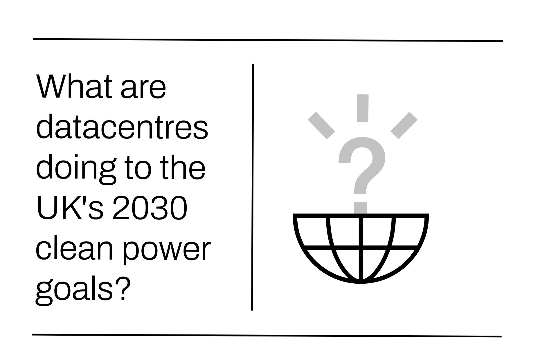 What are datacentres doing to the UK's 2030 clean power goals?