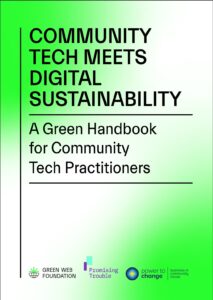 cover page community tech meets digital sustainability